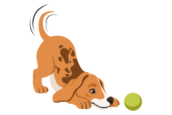 Cartoon B Puppy Design