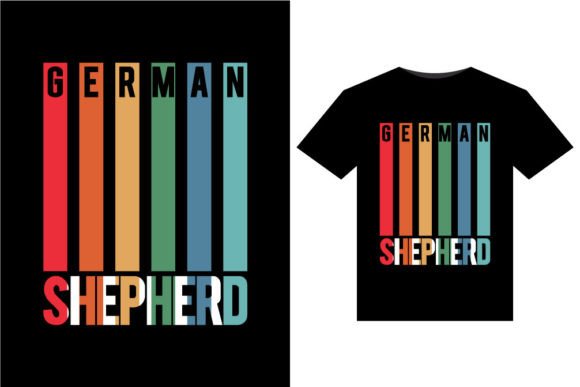 German Shepherd T-Shirts Design
