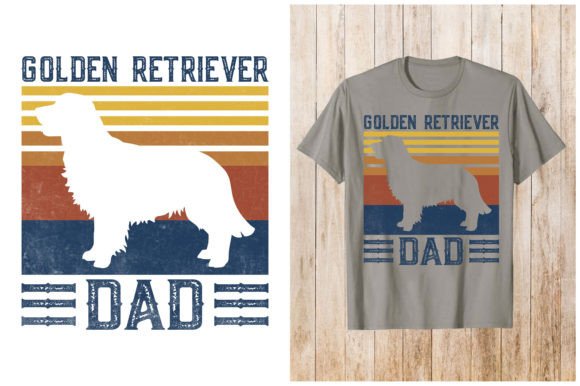 Golden Retriever Dad Dog T-shirt