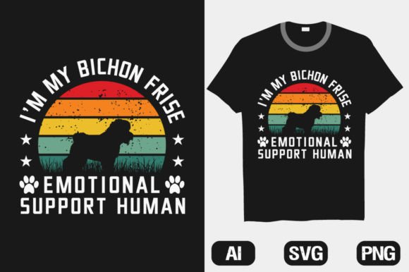 I’m My Bichon Dog Trendy Vector T-shirt