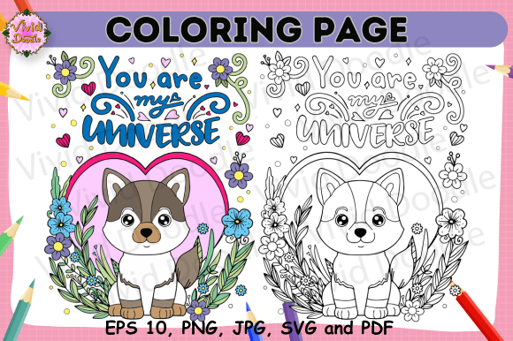 Inspiration Dog Coloring Page 615