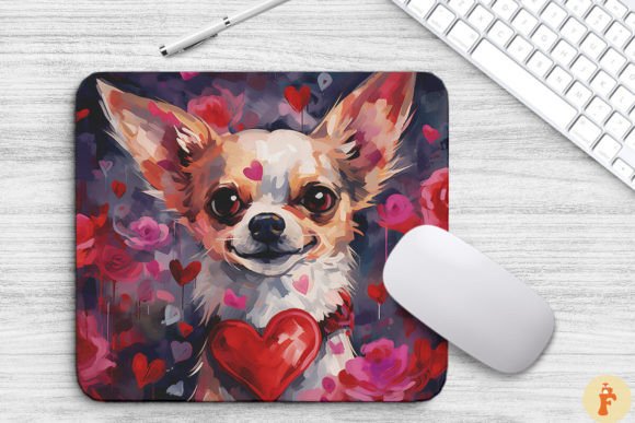 Sweet Chihuahua Dog in Valentine
