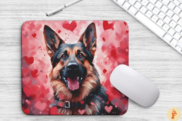 Sweet German Shepherd Dog in Valentine